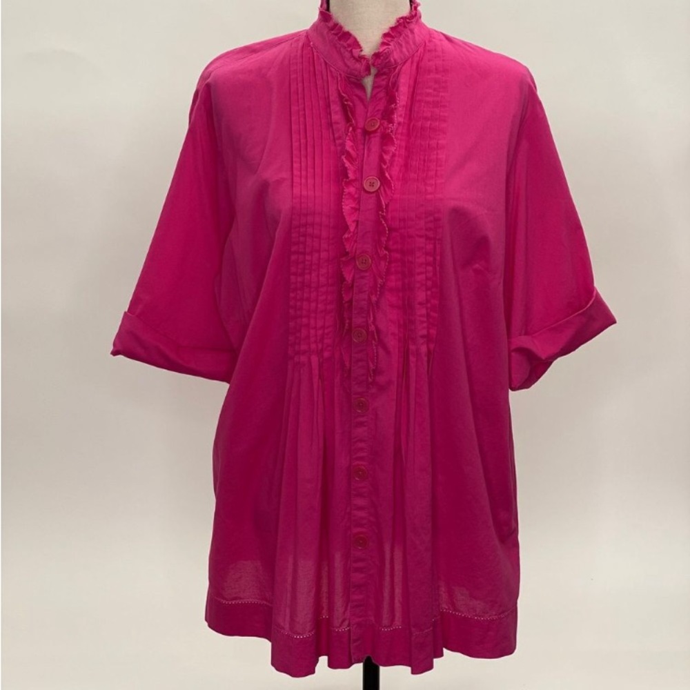 MICHAEL Michael Kors Ruffled Button Down - Picture 2 of 5